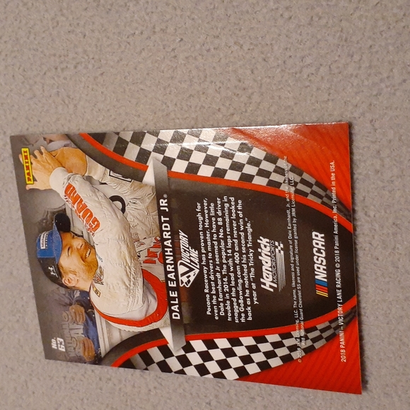 2018 Dale Earnhardt Jr. Victory Lane Blue SSP NASCAR Card Only 25 - Picture 2 of 3